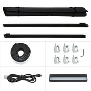 5.5ft Roll Tonneau Cover For Ford F-150 2015-2017 Automobile Bed With Light on Clearance