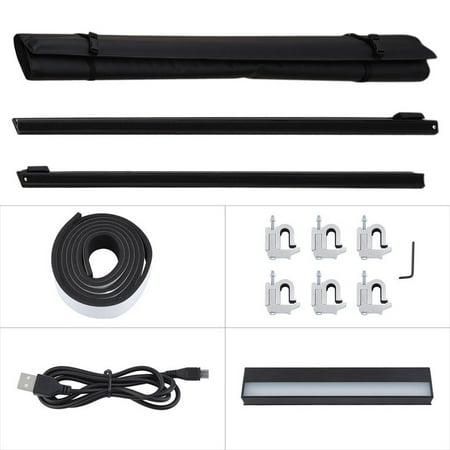 5.5ft Roll Tonneau Cover For Ford F-150 2015-2017 Automobile Bed With Light on Clearance