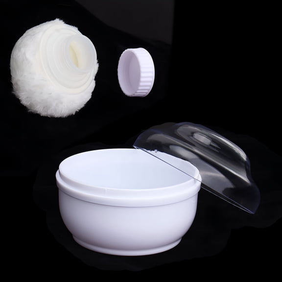 RAGUPEL Storage Body Powder Container with Hand Holder Talcum Powder Puff Box for Children/Adult Dusting Powder Container with Puff