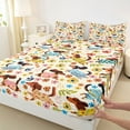 thumbnail image 3 of jejeloiu Cute Pet Dachshund Twin Sheet Sets,Kawaii Flowers Blossom Bedding For Girls Boys 3 Pieces, 3 of 7