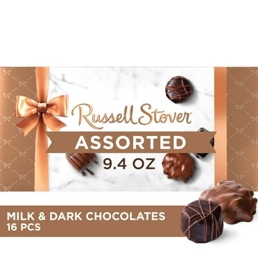RUSSELL STOVER Assorted Milk & Dark Chocolate Candy Gift Box 9.4 oz.
