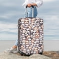 thumbnail image 7 of Lsque Watercolor cute slow loris Printed Luggage Cover, Travel Luggage Protector,Scratch and Dirt Resistant, Fits 18-32 Inch Luggage-Medium, 7 of 7