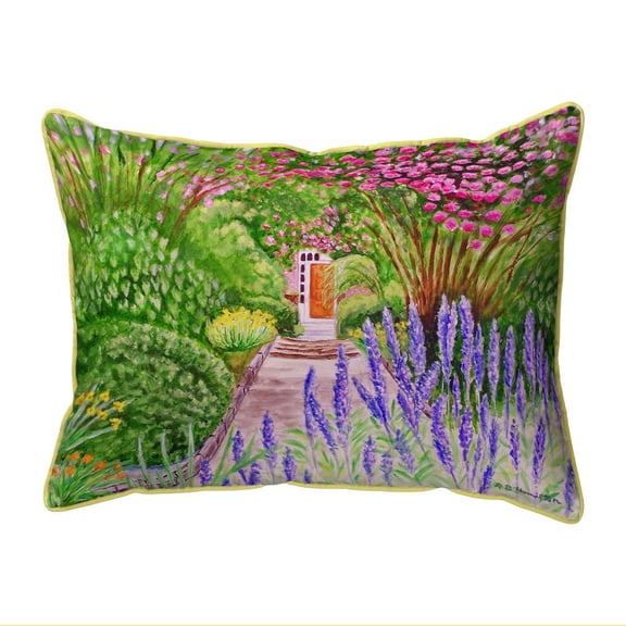 Betsy Drake Interiors Garden Door Extra Large Zippered Pillow 20x24