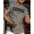 thumbnail image 2 of Gymish Savage Deadlift Men’s Workout T-Shirt – Funny Lifting Gym Tee, Athletic Shirt for Men, 2 of 6