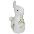 thumbnail image 4 of Northlight 14" Spring Floral Bunny Rabbit Easter Decoration - White/Green, 4 of 7