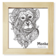 thumbnail image 1 of Animal big mouth Foto de mono Pantalla de escritorio de pared de fotograma cuadrado, 1 of 4