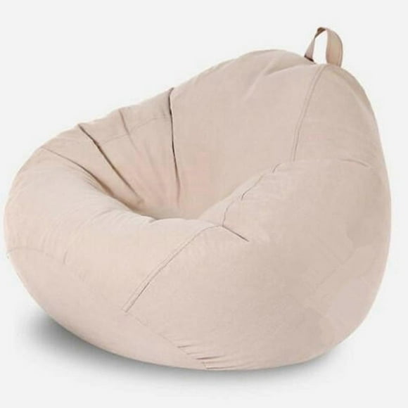 Large Small The color is as shown in the main picture 100*120cm Lazy Sofa Cover Chairs Without Filler Linen Cloth Lounger Seat Bean Bag Pouf Puff Couch Tatami Living Room