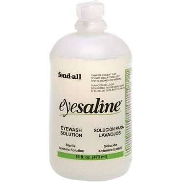 Emergency Eyewash Station Refill Bottles, 16 oz - 1/Pack of 4