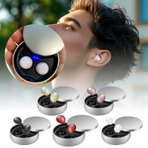 FEISHENTT Invisible Earbuds Small Mini Wireless Bluetooth Earpiece Phone Discreet Earbud for Music, Home, Work