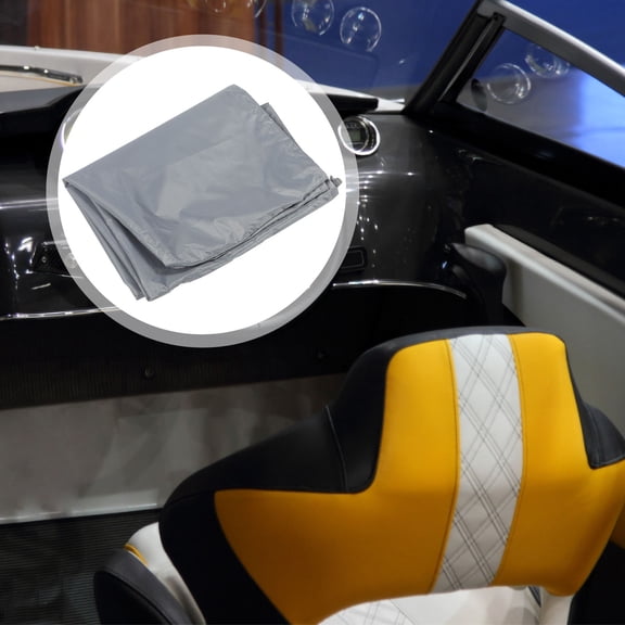 RENACLIPY Boat Seat Cover Grey 210D Coated Oxford Water-Resistant and Scratch-Proof