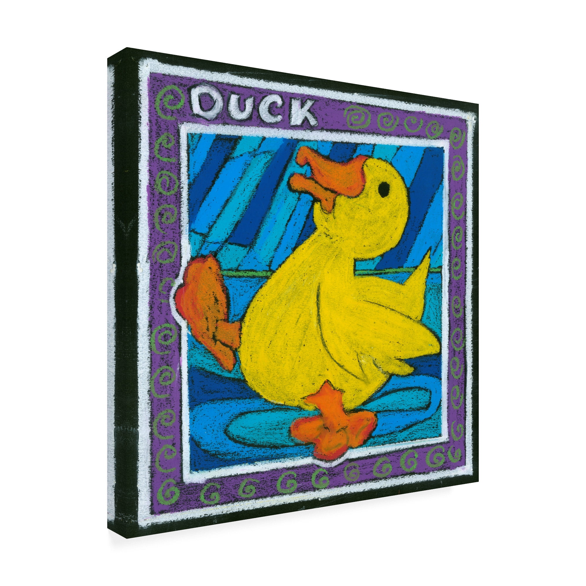 Trademark Fine Art 'Whimsical Duck' Canvas Art by Lisa Choate