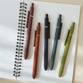 thumbnail image 6 of Wrapables Smooth Retractable Black Ink Gel Pens, 0.5mm Fine Point, for Home Office Work (Set of 5), Oceanic, 6 of 9