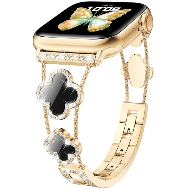Correa de reloj CTYBB Bling Diamond Band para Apple Watch mujer
