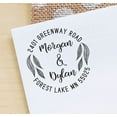 thumbnail image 1 of Printtoo Monogramme Personnalisé Tampon en Caoutchouc Rond Rustique pour Invitation de Mariage, 1 of 2