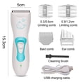 thumbnail image 2 of Quiet Kids Hair Trimmer Cordless Baby Clippers, Waterproof & Rechargeable, 2 of 5