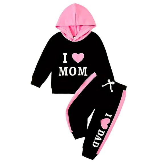 Zshosam Fall Toddler Boy Clothes Kids Outfits Long Sleeve Hoodie Sweatshirt Top Coat And Pants With Pocket Set Size 18 24 Months,(Black 18-24 Months)