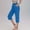 Blue, variant on NAISIBABY Girls Cropped Sweatpants, Active Fit Elastic Waist Workout Running Yoga Pants with Pockets Blue 13-14T