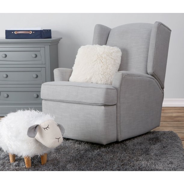Second Story Home Hemingway Upholstered Wingback Swivel Gliding