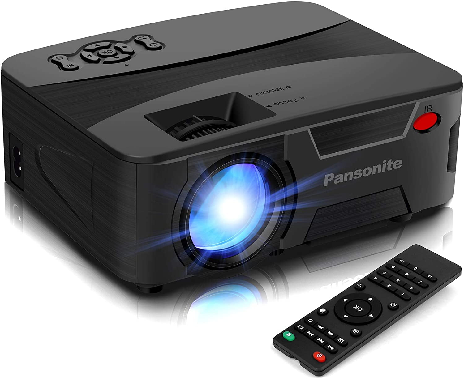 Pansonite Mini Projector Portable Projector for Outdoor Movies and Home