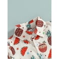 thumbnail image 5 of Coduop Toddler Boys Pants Suit,Watermelon/ Coconut Tree Lapel Shirt + Short Pants Outfit Set, 5 of 8