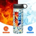 thumbnail image 6 of Fotbe Floral In Blue Pattern 18oz Sports Insulated Kettle Stainless Steel Sports Insulated Kettle For Running Hiking Cycling Climbing Man'S Woman'S Water Bottle, 6 of 8
