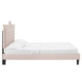 thumbnail image 3 of Modway Clara Performance Velvet Queen Platform Bed in Pink, 3 of 10
