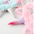 thumbnail image 2 of Máscara de dormir para niños, 2 paquetes de máscara de dormir para niños unicornio, bonita máscara de ojos de felpa para dormir, máscara de ojo para niños y niñas Afortunado Sencillez, 2 of 5