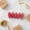 Watermelon Red, variant on 5 Pack 7.5cm Shiny Electroplated Snow Frosted Pinecone Christmas Baubles,Silver