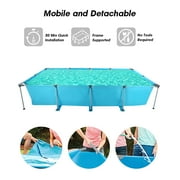 Naipo 15FT Swimming Pool Rectangular Above Ground Family Swimming Above Ground Pool Durable Summer Backyard Spacious Design for Swimming and Play