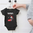 thumbnail image 5 of NASA Worm Logo Outer Space Astronaut Romper Boys or Girls Infant Baby Brisco Brands 12M, 5 of 6
