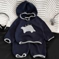 thumbnail image 4 of Tisuna Kids Fall Hoodie Outfit Set For Boys Soft Cartoon Print Long Sleeve Hooded Tops And Pants 2 Pieces Clothes Set For Children Streetwear Size 18-24 Months, 4 of 7