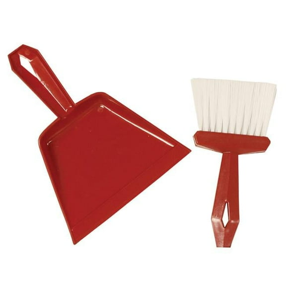Dust Pan & Whisk Broom Set, Assorted Color - Set of 6