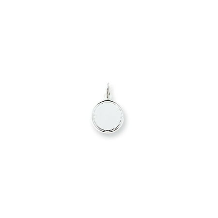 Sterling Silver Engraveable Round Disc Charm