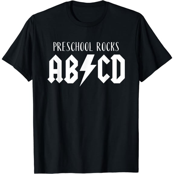 Preschool Rocks Teacher Back to School ABCD Rock First Day T-Shirt