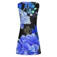 thumbnail image 5 of IROINNID Fit&Flare Dress For Women Sleeveless Round Neckline Sexy Vintage Round Dresses Strapless Print Dress, 5 of 5