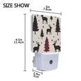 thumbnail image 4 of Yayeee LED Night Light for The Home Plug in With Light Sensors 2 Pack, Christmas Plaid Forest, 4 of 6