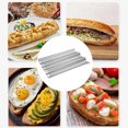 thumbnail image 5 of French Bread Baking Pan 3 Waves Non-Stick Stainless Steel Bread Tray for Toaster Oven Kitchen Meat B, 5 of 5