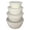 White, variant on 4PC Airtight Food Storage Bowl Set, Stackable Round Plastic Salad Containers, Leakproof Meal Prep Bowls with SeaLED Lids, Multi-PUrpose Kitchen Storage Vessels, Refrigerator Freezer Safe Bowls,White