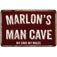 thumbnail image 1 of MARLON'S Man Cave Red Grunge Sign Metal 8x12 Decor 208120003322, 1 of 1