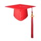 thumbnail image 1 of Gorro de graduación unisex mate con borla del año 2026, accesorio para adultos, ideal para la escuela secundaria, licenciatura y maestría., 1 of 8