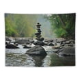 thumbnail image 5 of Orinice River Rocks Forest Tapestry Wall Hanging Unique Style Graphic Tapestries for Home Wall Decor Art Living Room Bedroom 40x30inch, 5 of 6