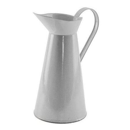 

VIP Home & Garden FP1023 Metal Enamelware Pitcher White