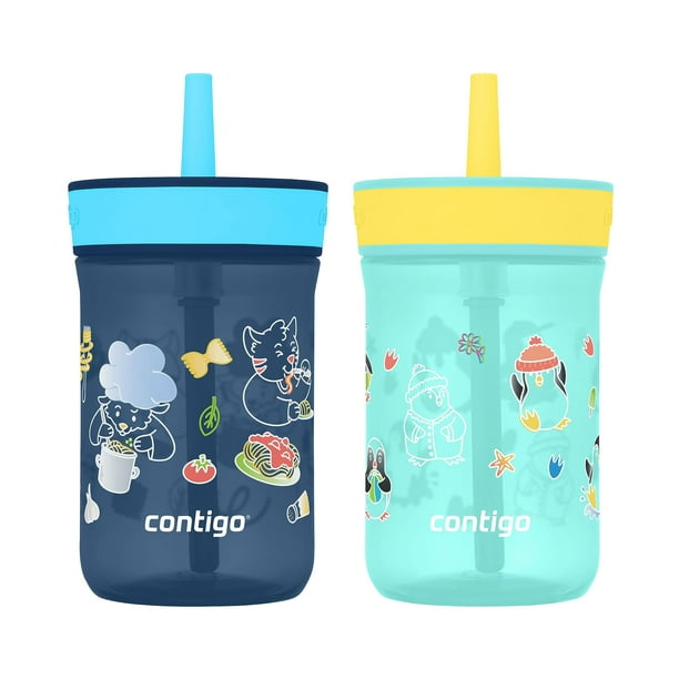 Set de 2 Vasos para Beber Contigo Leighton con Popote 414 ml