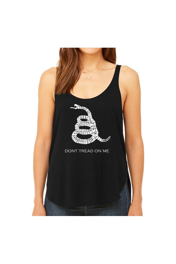 Women's Premium Word Art Flowy Tank Top - DONT TREAD ON ME