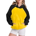 thumbnail image 1 of Timegard Sweatshirts for Women Long Sleeve Hoodies Pullover Fall Color Block Loose Tops with Pockets, 1 of 4