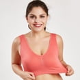 thumbnail image 3 of Spdoo Compression Wirefree High Support Sports Bra Removable Padded Racerback Bras for Women Plus Size Everyday Wear, Exercise and Offers Back Support,Watermelon Red 4XL, 3 of 4