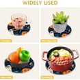 thumbnail image 5 of Halloween 2 Pack Pot Holders Trivets, Heat Resistant Hot Pads for Kitchen Table Decoration Trivets for Hot Dishes/Pot/Bowl/Teapot/Hot Pot Holders, 7" + 9.45", 5 of 7