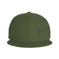 thumbnail image 2 of DouZhe Flat Brim Cap Snapback Hat, Retro Mexico Style Bird Prints Adjustable Green Adult Baseball Cap, 2 of 7
