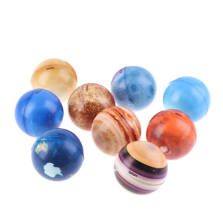 Planet Bouncy Balls - 1 3/4 Inch (45mm) - 12 Count: Rebecca's Toys
