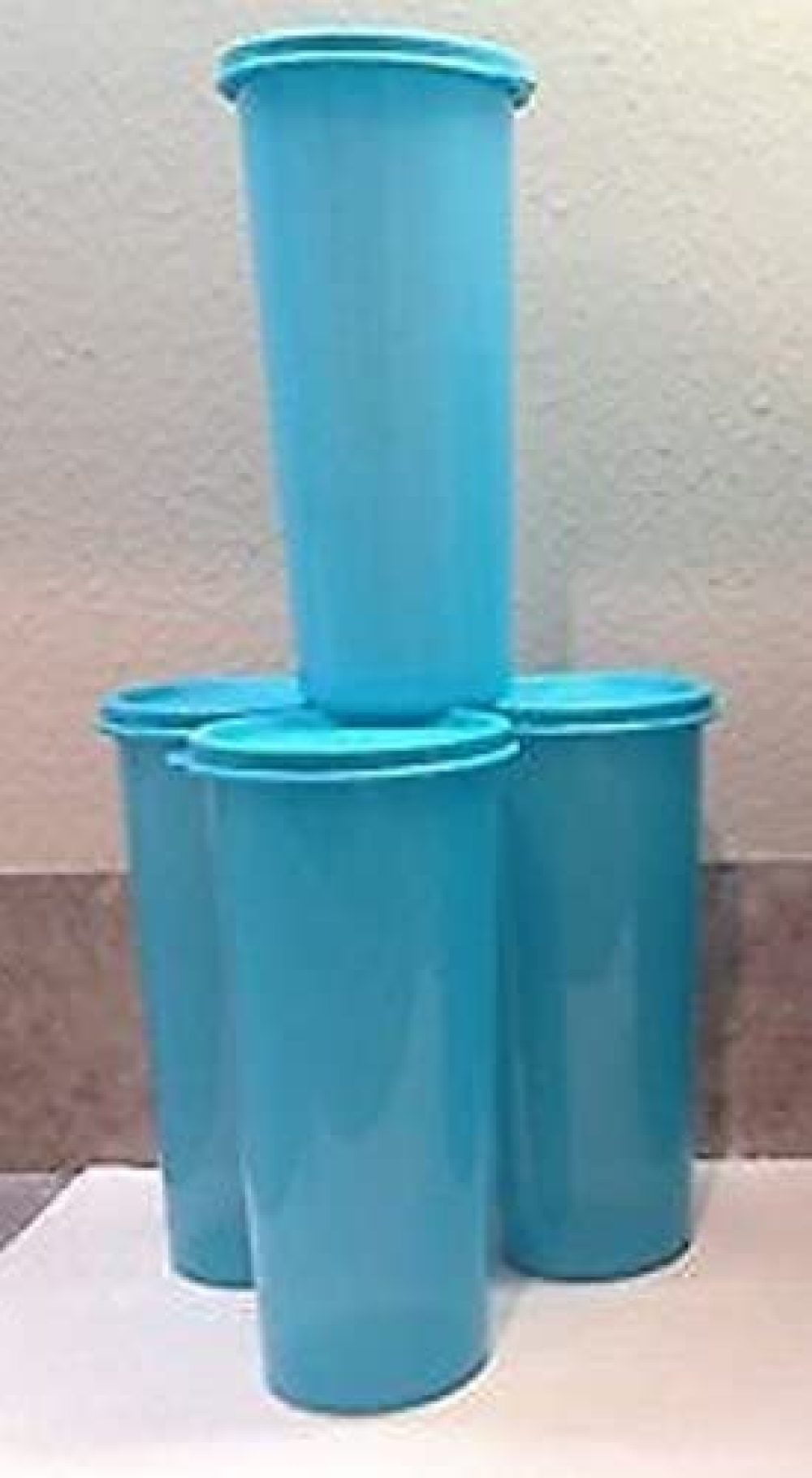 Tupperware Tropical Cups Set of 4 in 2 colors with sparkles-New Free Shipping 